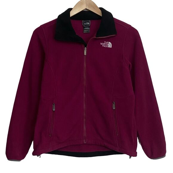 The North Face Jackets & Blazers - The North Face Womens Size Medium Full Zip Fleece Jacket Pockets Purple